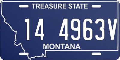 MT license plate 144963V