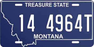 MT license plate 144964T