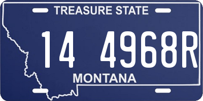 MT license plate 144968R