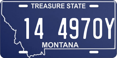 MT license plate 144970Y