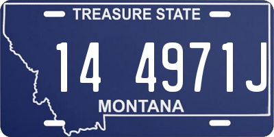 MT license plate 144971J
