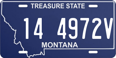 MT license plate 144972V