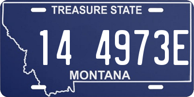 MT license plate 144973E