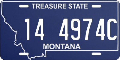 MT license plate 144974C