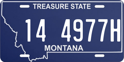 MT license plate 144977H