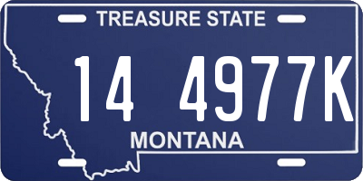 MT license plate 144977K