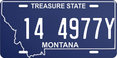 MT license plate 144977Y