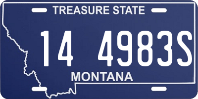 MT license plate 144983S