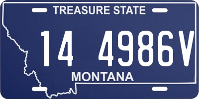 MT license plate 144986V