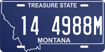MT license plate 144988M