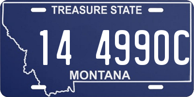 MT license plate 144990C
