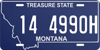 MT license plate 144990H