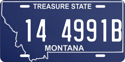 MT license plate 144991B