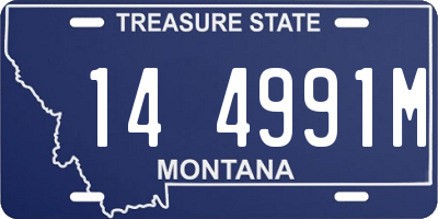 MT license plate 144991M