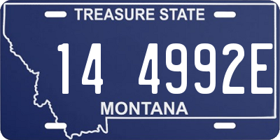 MT license plate 144992E