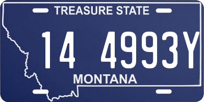 MT license plate 144993Y