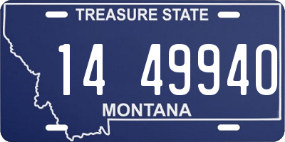 MT license plate 144994O