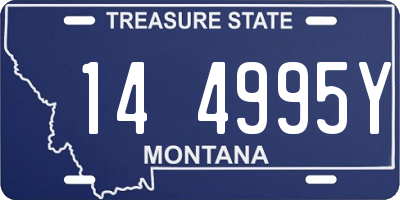 MT license plate 144995Y