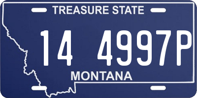 MT license plate 144997P