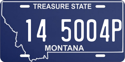 MT license plate 145004P