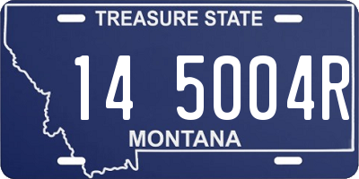 MT license plate 145004R