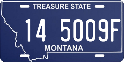 MT license plate 145009F