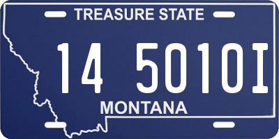 MT license plate 145010I