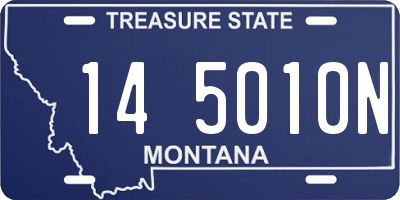 MT license plate 145010N