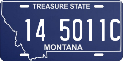 MT license plate 145011C