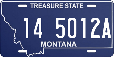 MT license plate 145012A