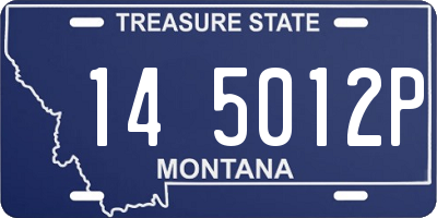 MT license plate 145012P