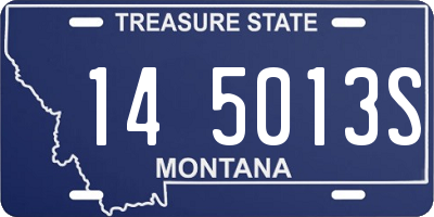MT license plate 145013S