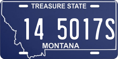 MT license plate 145017S