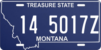 MT license plate 145017Z