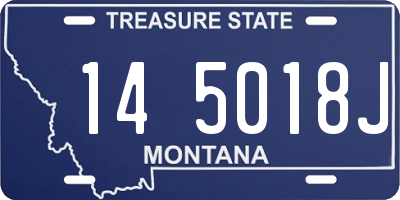 MT license plate 145018J