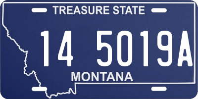 MT license plate 145019A