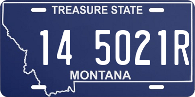 MT license plate 145021R