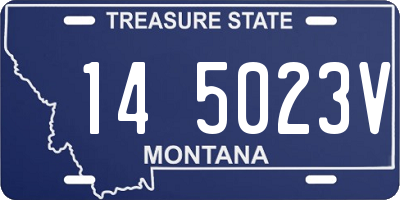 MT license plate 145023V