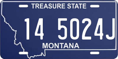MT license plate 145024J