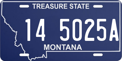 MT license plate 145025A