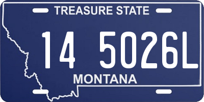 MT license plate 145026L