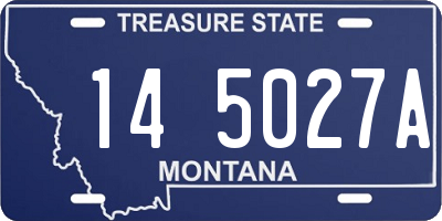 MT license plate 145027A