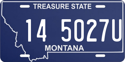 MT license plate 145027U