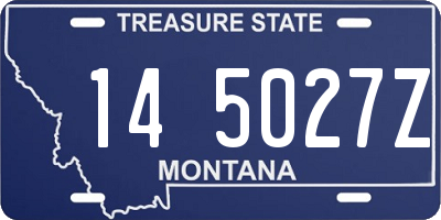 MT license plate 145027Z