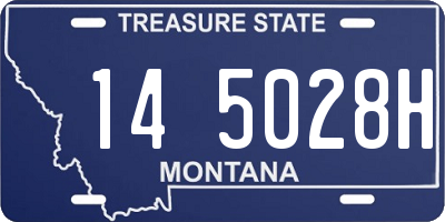 MT license plate 145028H