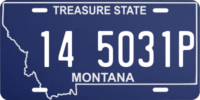 MT license plate 145031P