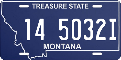 MT license plate 145032I