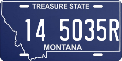 MT license plate 145035R
