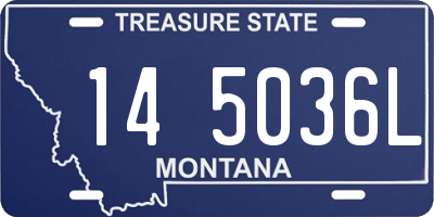 MT license plate 145036L