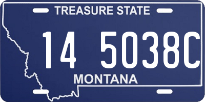 MT license plate 145038C